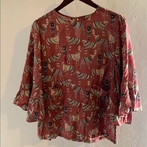 World Market • Print Blouse